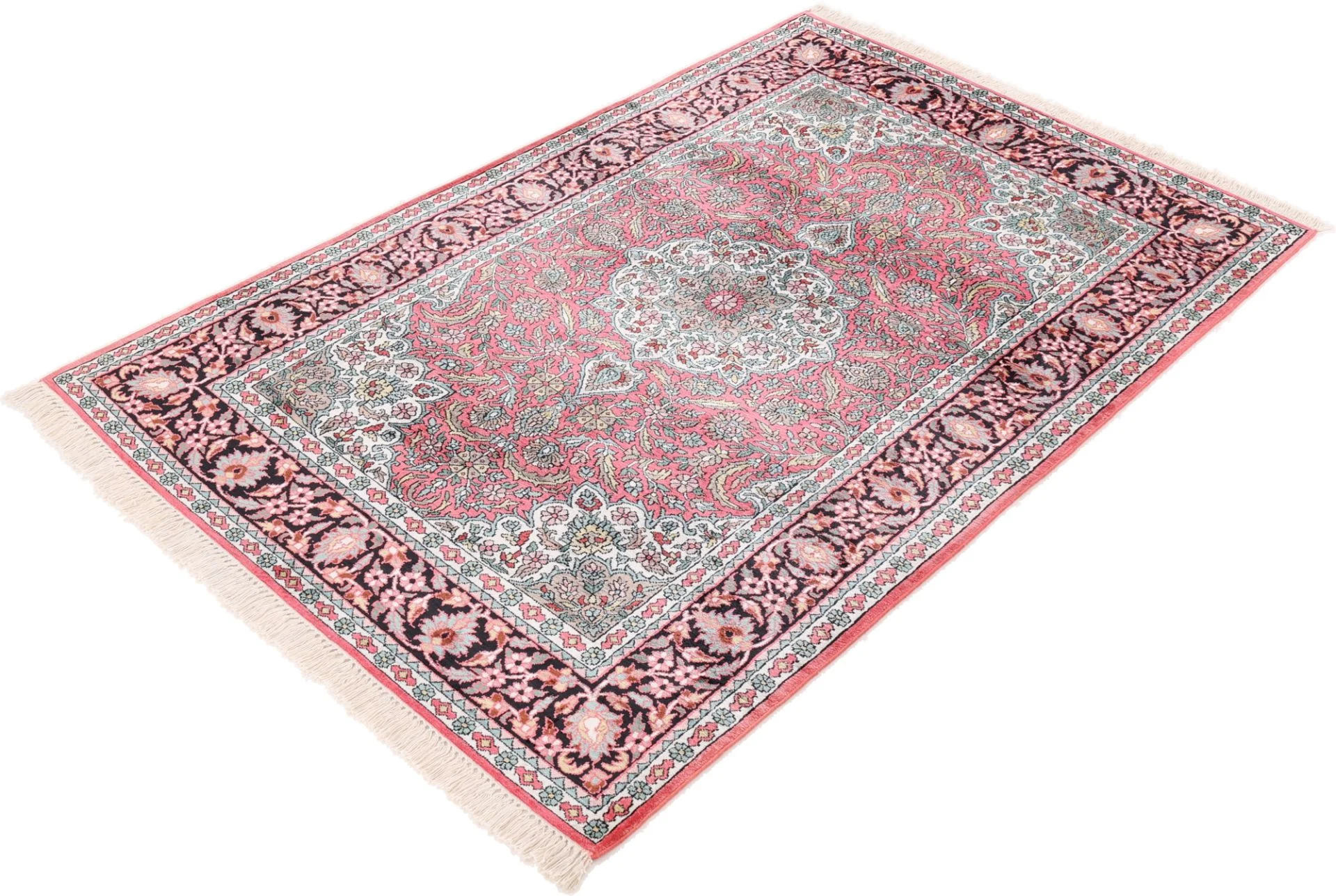 Indian Rug — hand-knotted, 190 × 128 cm, Wool