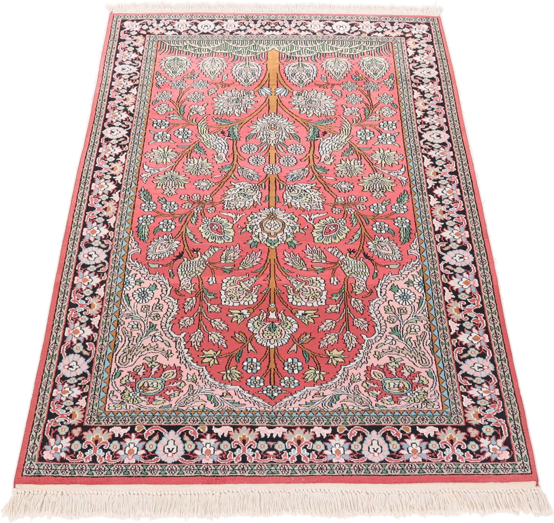 Indian Rug — hand-knotted, 180 × 121 cm, Wool