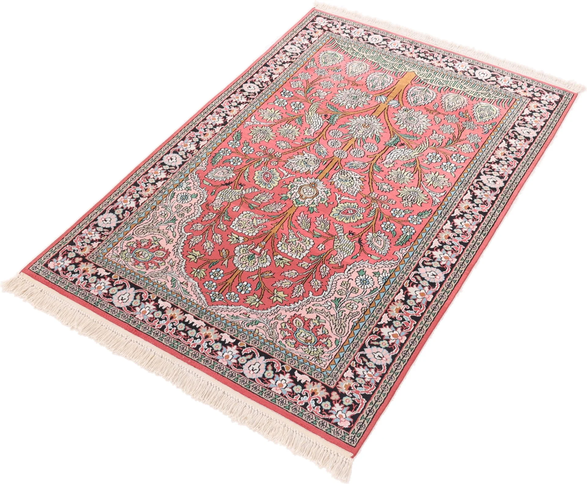 Indian Rug — hand-knotted, 180 × 121 cm, Wool