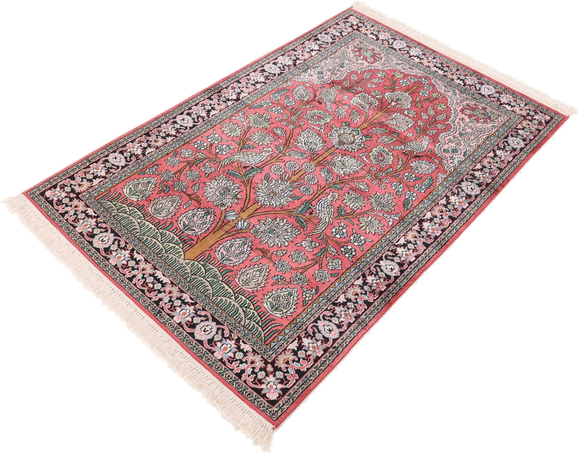 Indian Rug — hand-knotted, 180 × 121 cm, Wool