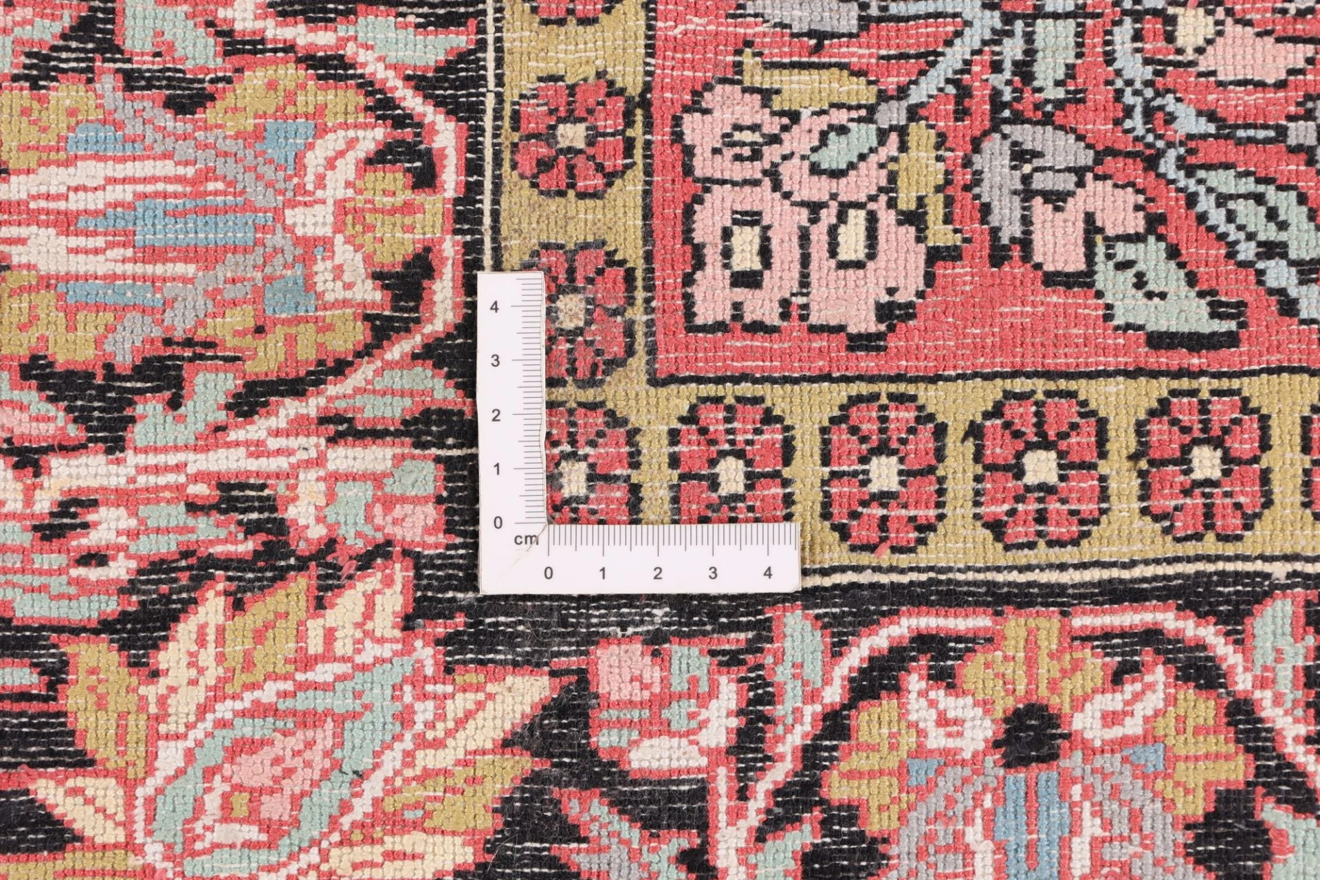 Hand-Knotted Wool Indian Rug, 193 × 120 cm