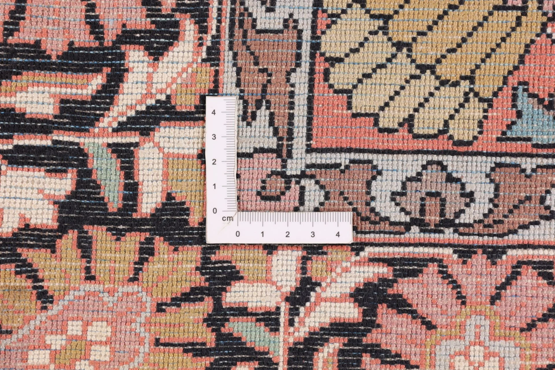 Hand-Knotted Wool Indian Rug, 182 × 123 cm