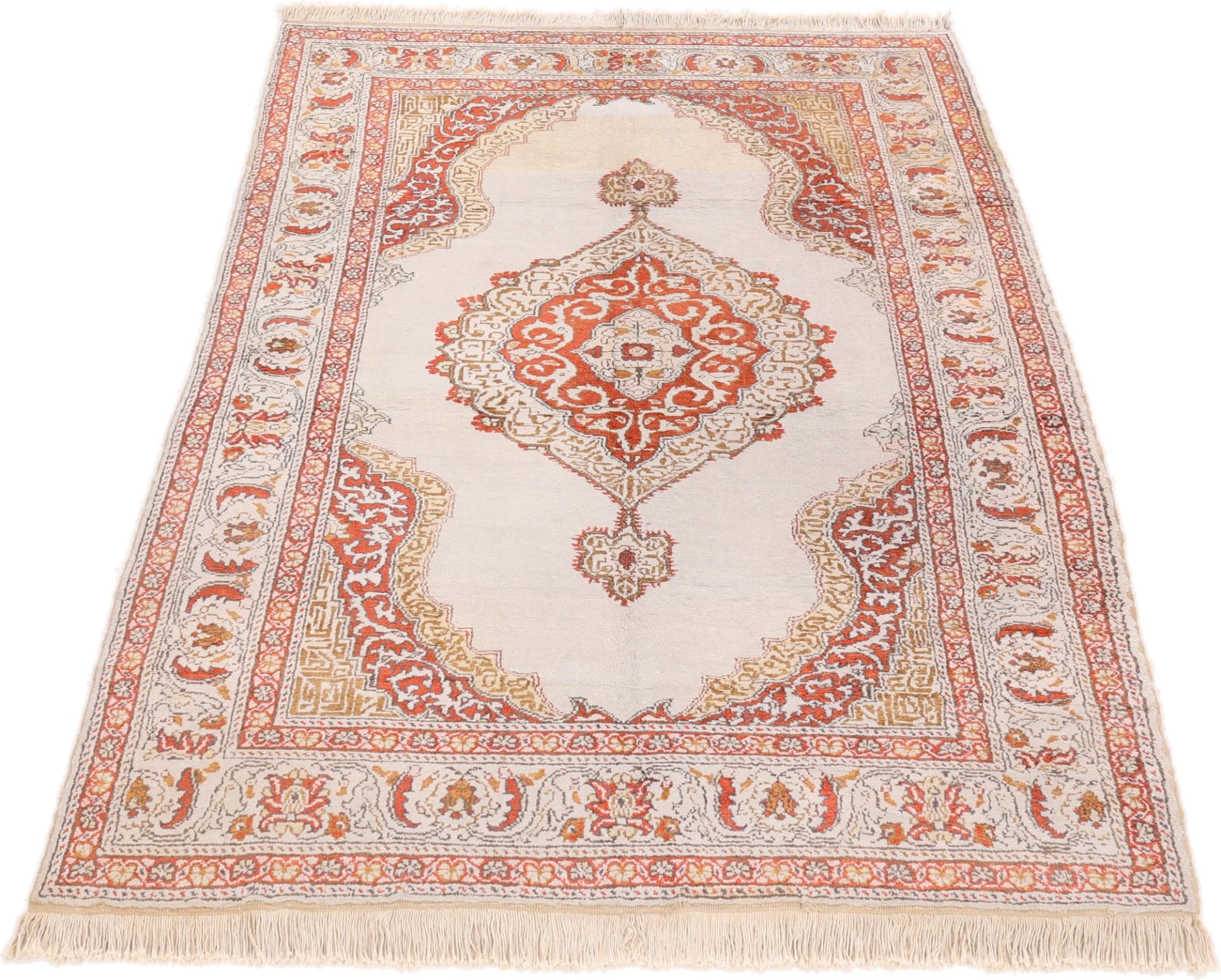 Indian Rug 186 × 123 cm, Wool, hand-knotted