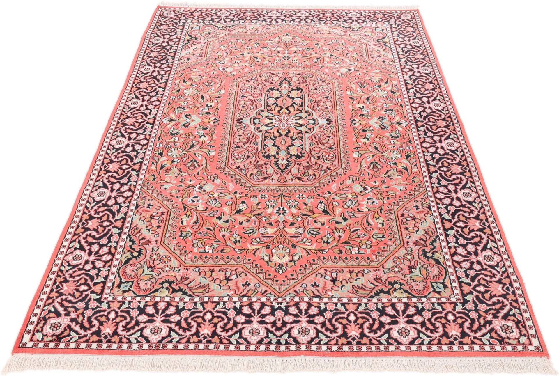 Indian Rug — hand-knotted, 245 × 156 cm, Wool