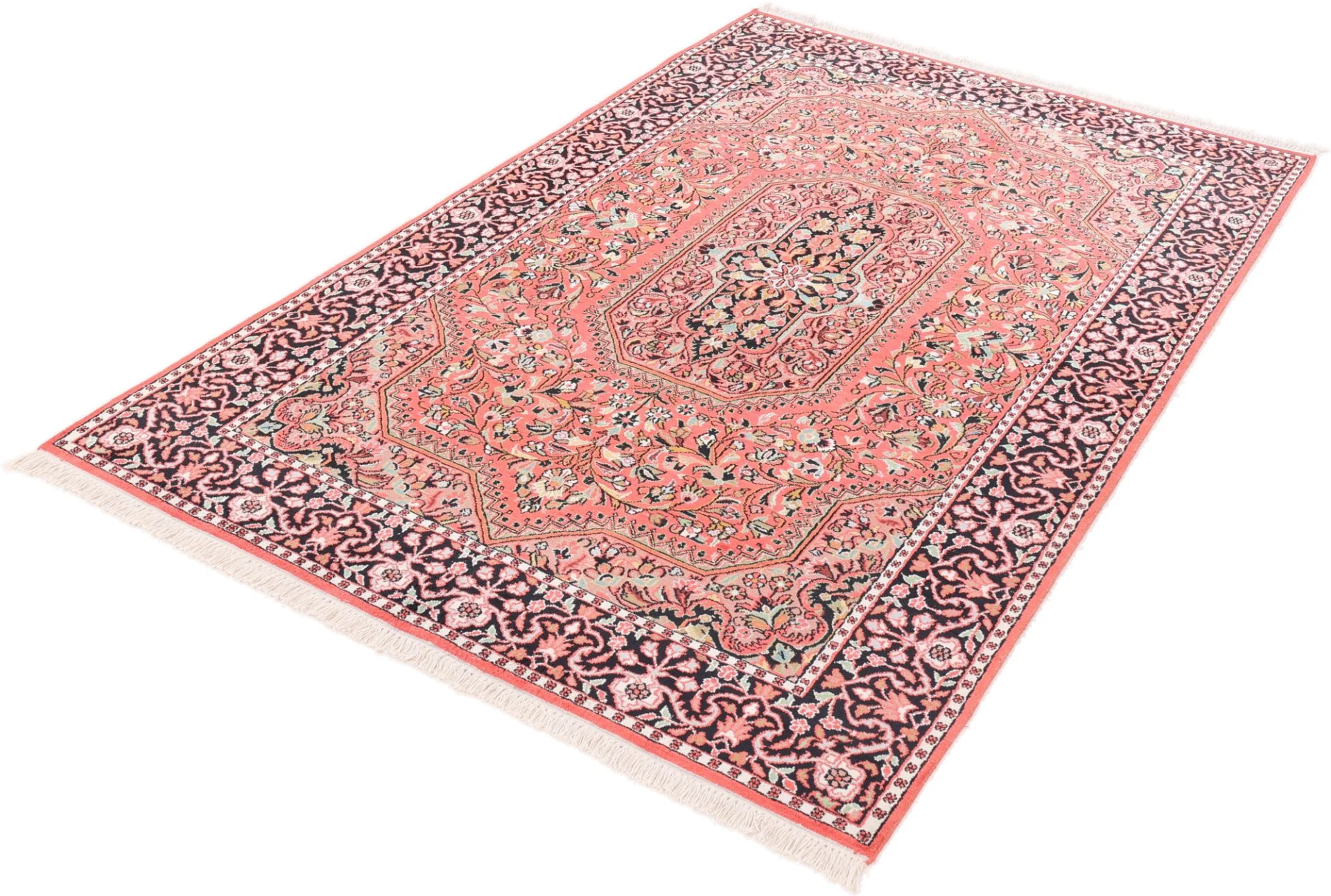 Indian Rug — hand-knotted, 245 × 156 cm, Wool