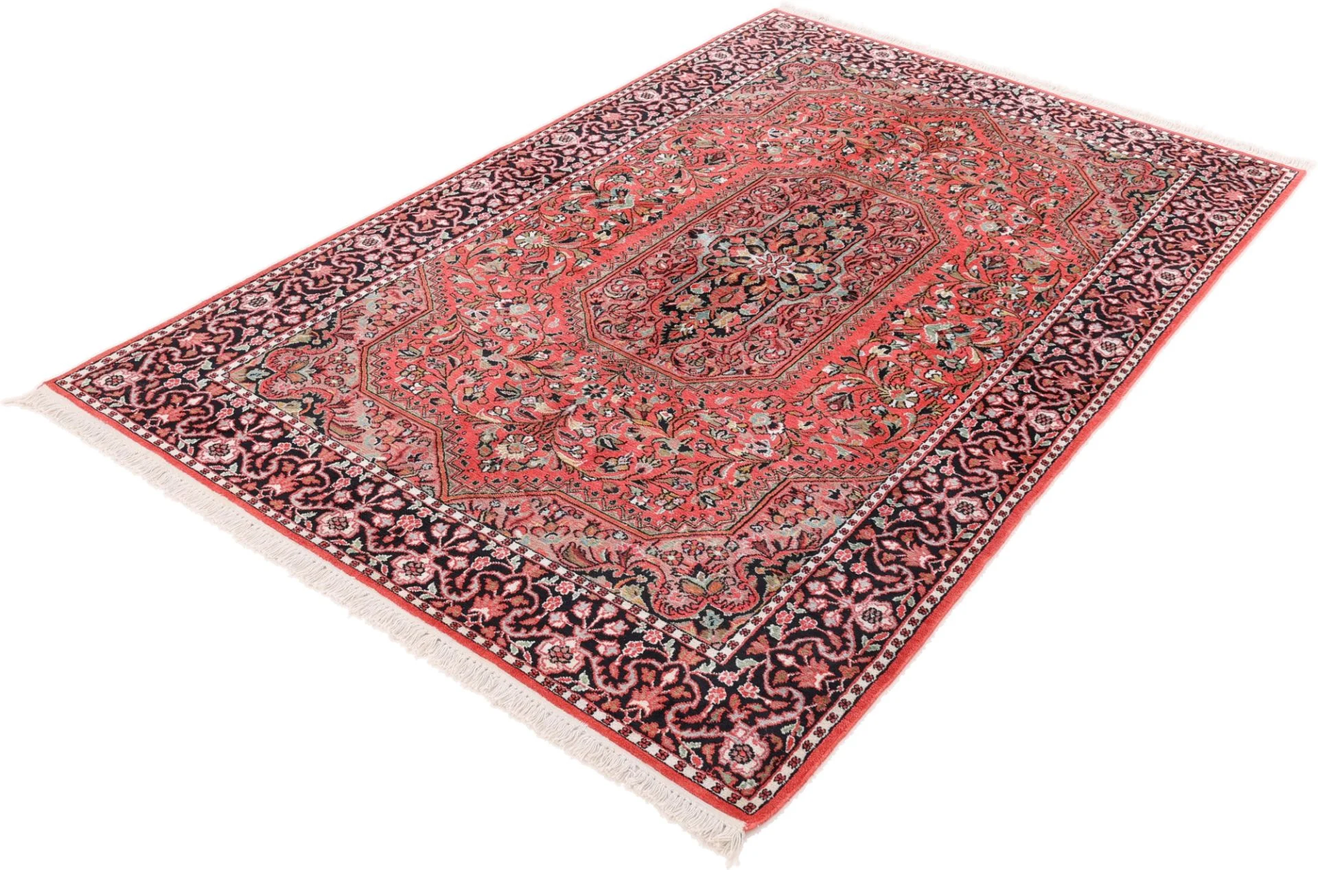Indian Rug — hand-knotted, 245 × 156 cm, Wool