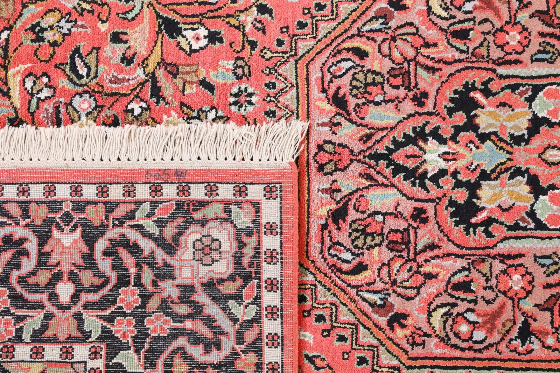 Indian Rug — hand-knotted, 245 × 156 cm, Wool