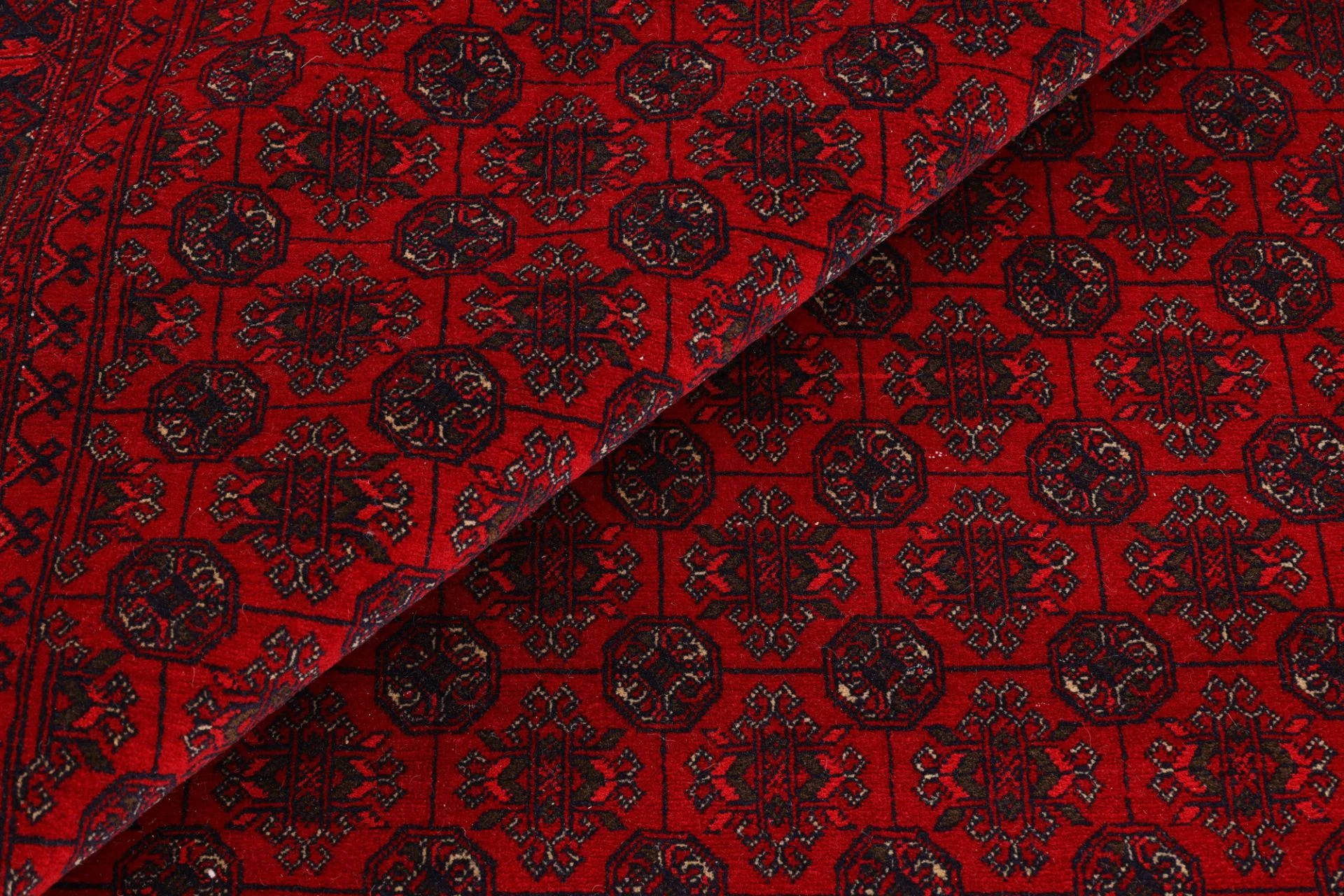 Afghan Rug 198 × 292 cm, Wool, hand-knotted