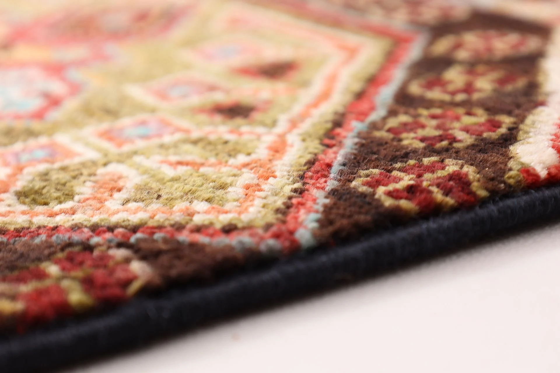 Samarkand Afghan Rug — hand-knotted, 84 × 312 cm, Wool