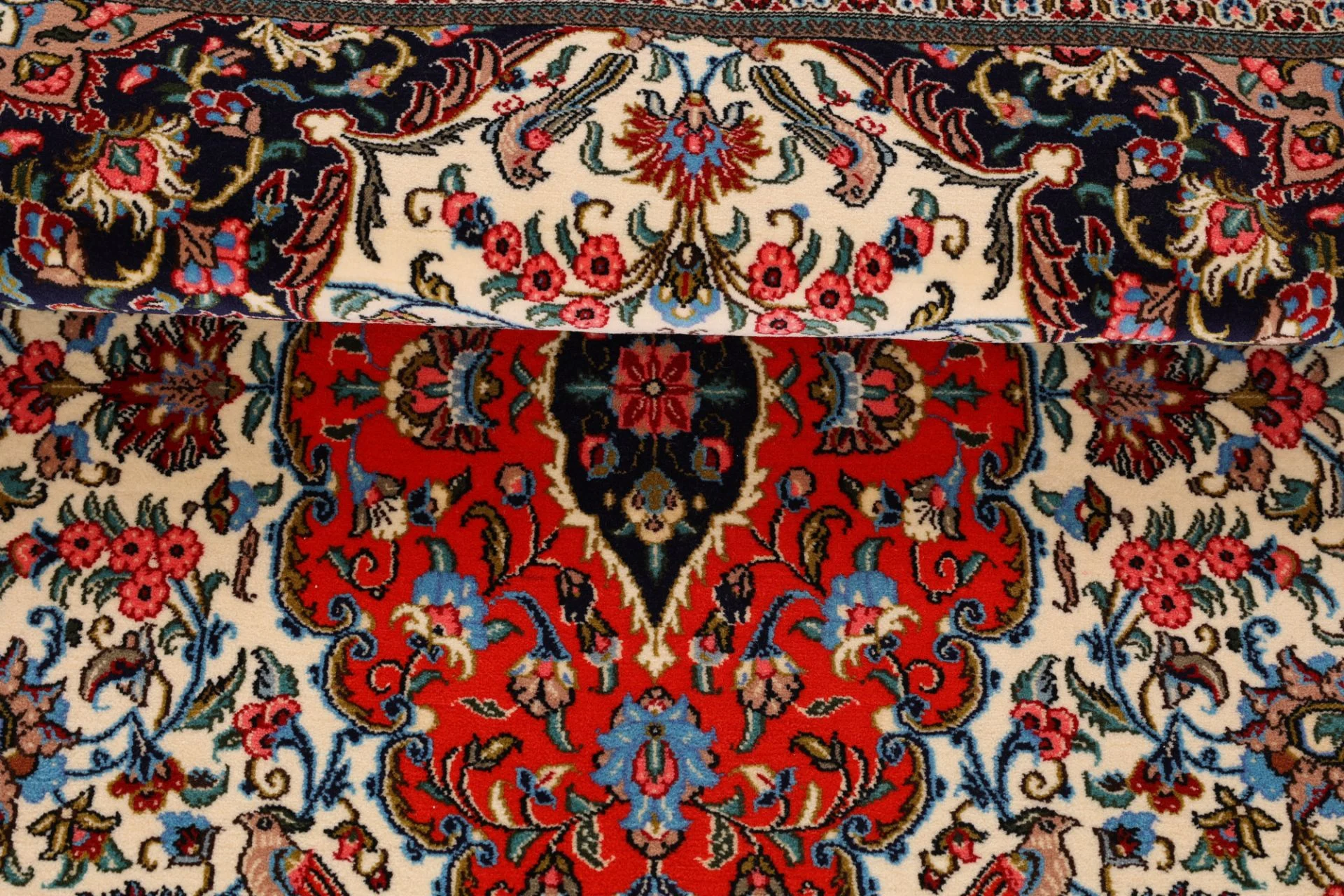 Qom Persian Rug 136 × 202 cm, Wool, hand-knotted