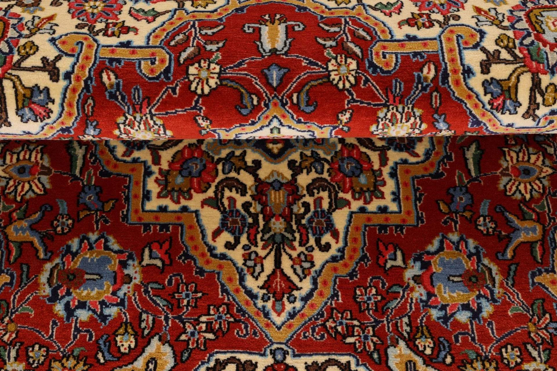 perserteppich-ghom-140-x-208-cm-schurwolle-handgeknupft-exklusiv-38 Hand-Knotted Wool Qom Persian Rug, 140 × 208 cm