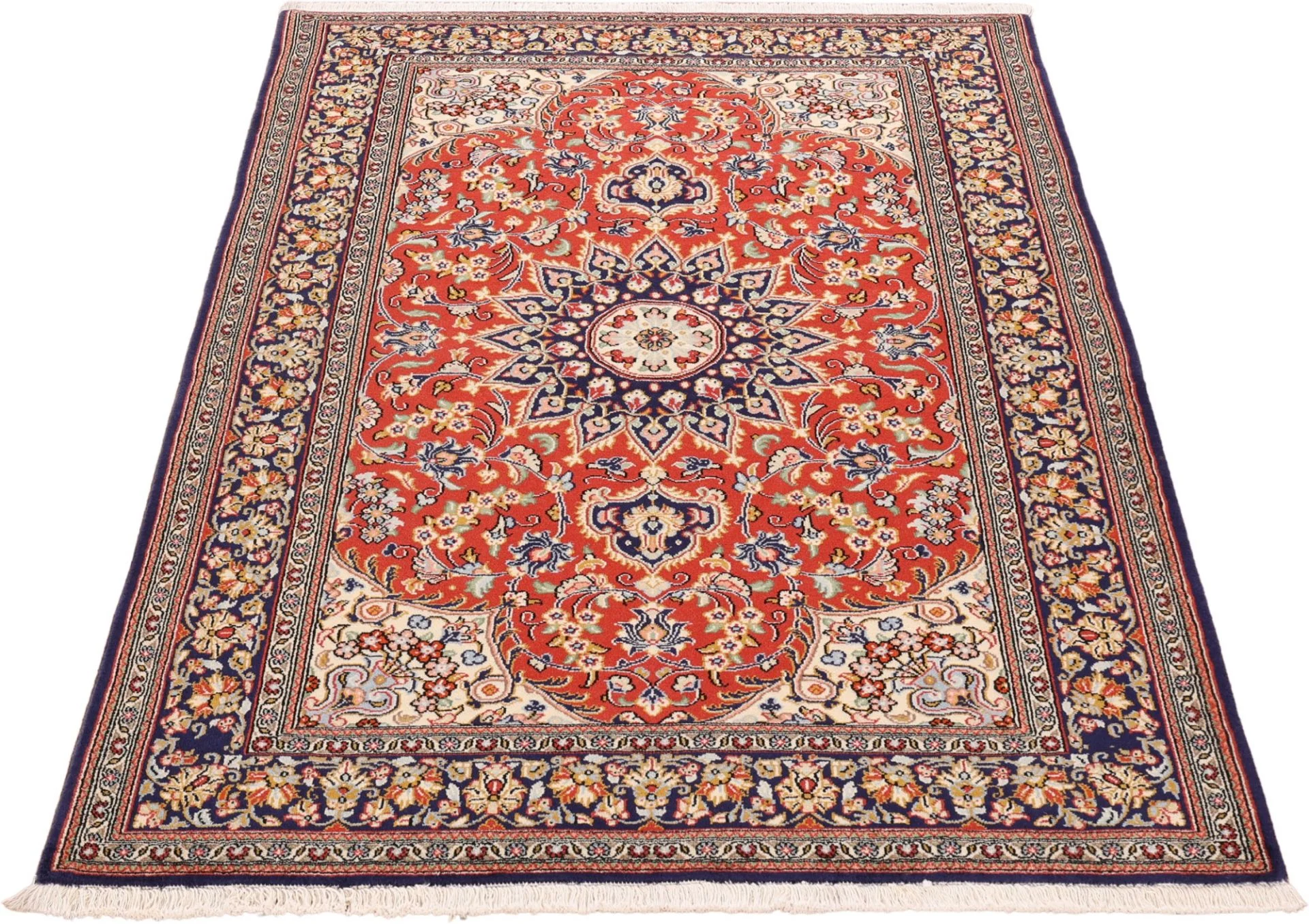 perserteppich-ghom-129-x-177-cm-schurwolle-handgeknupft-17 Qom Persian Rug 129 × 177 cm, Wool, hand-knotted