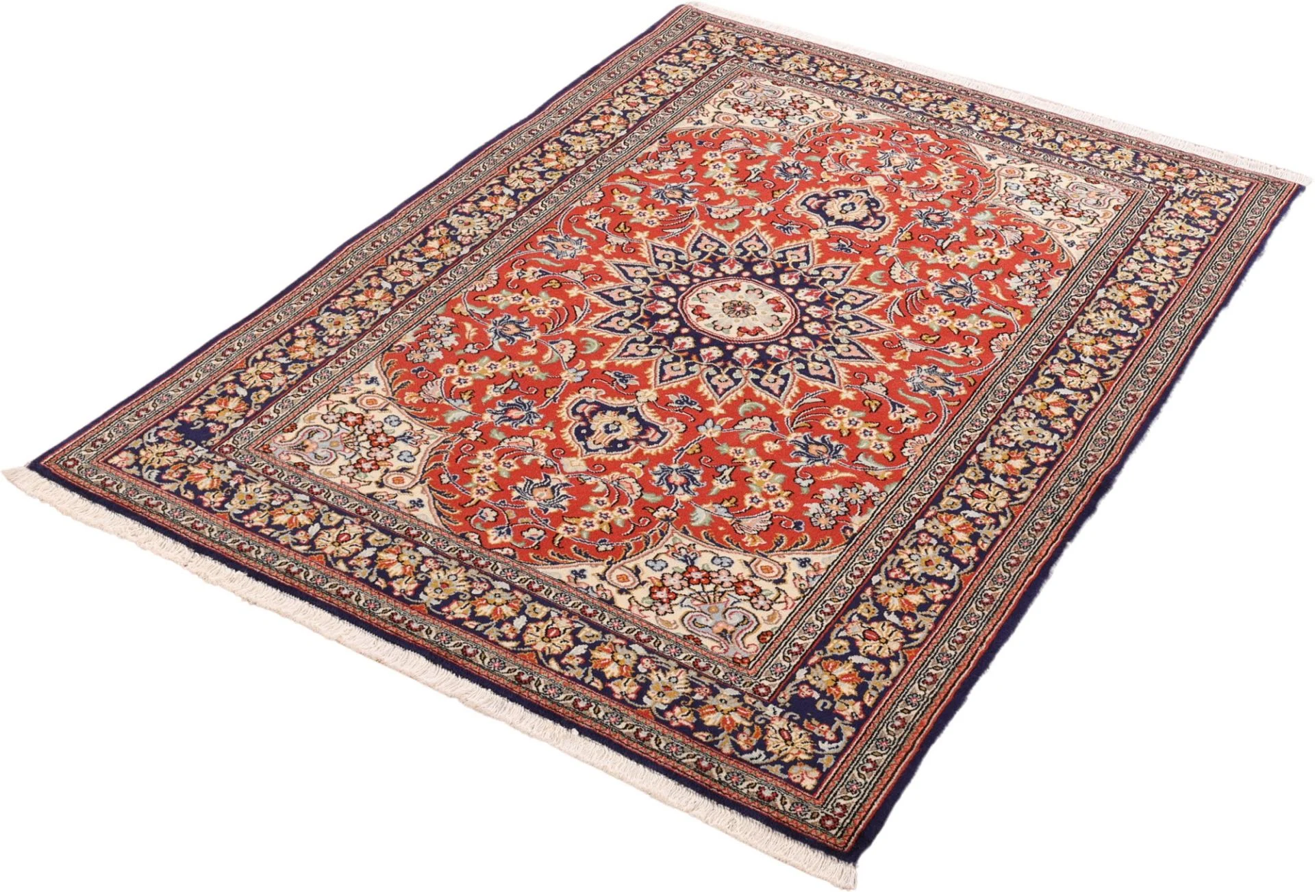 perserteppich-ghom-129-x-177-cm-schurwolle-handgeknupft-22 Qom Persian Rug 129 × 177 cm, Wool, hand-knotted