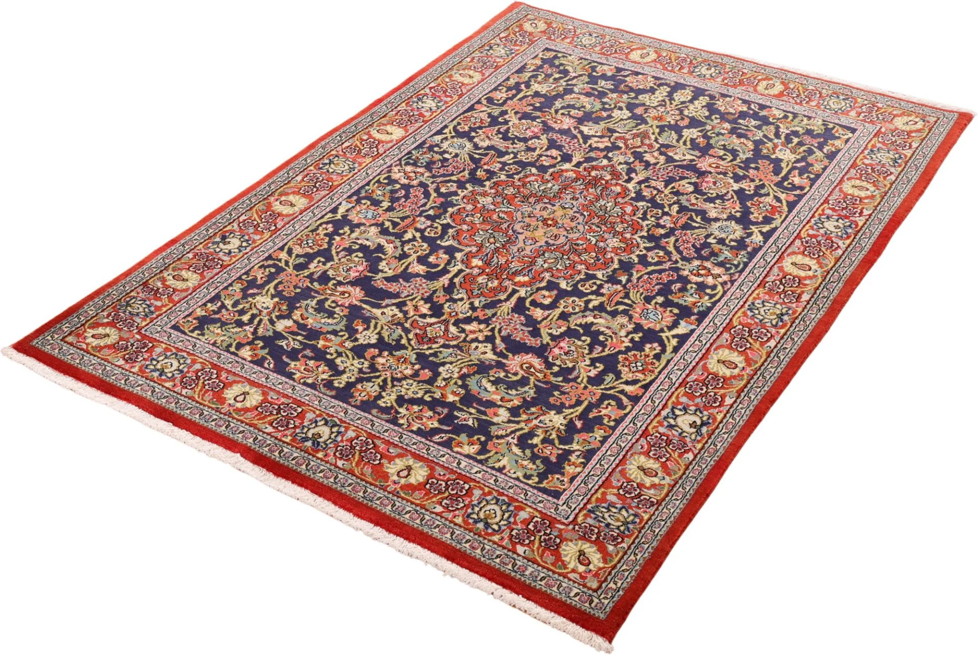 perserteppich-ghom-137-x-199-cm-schurwolle-handgeknupft-23 Qom Persian Rug — hand-knotted, 137 × 199 cm, Wool