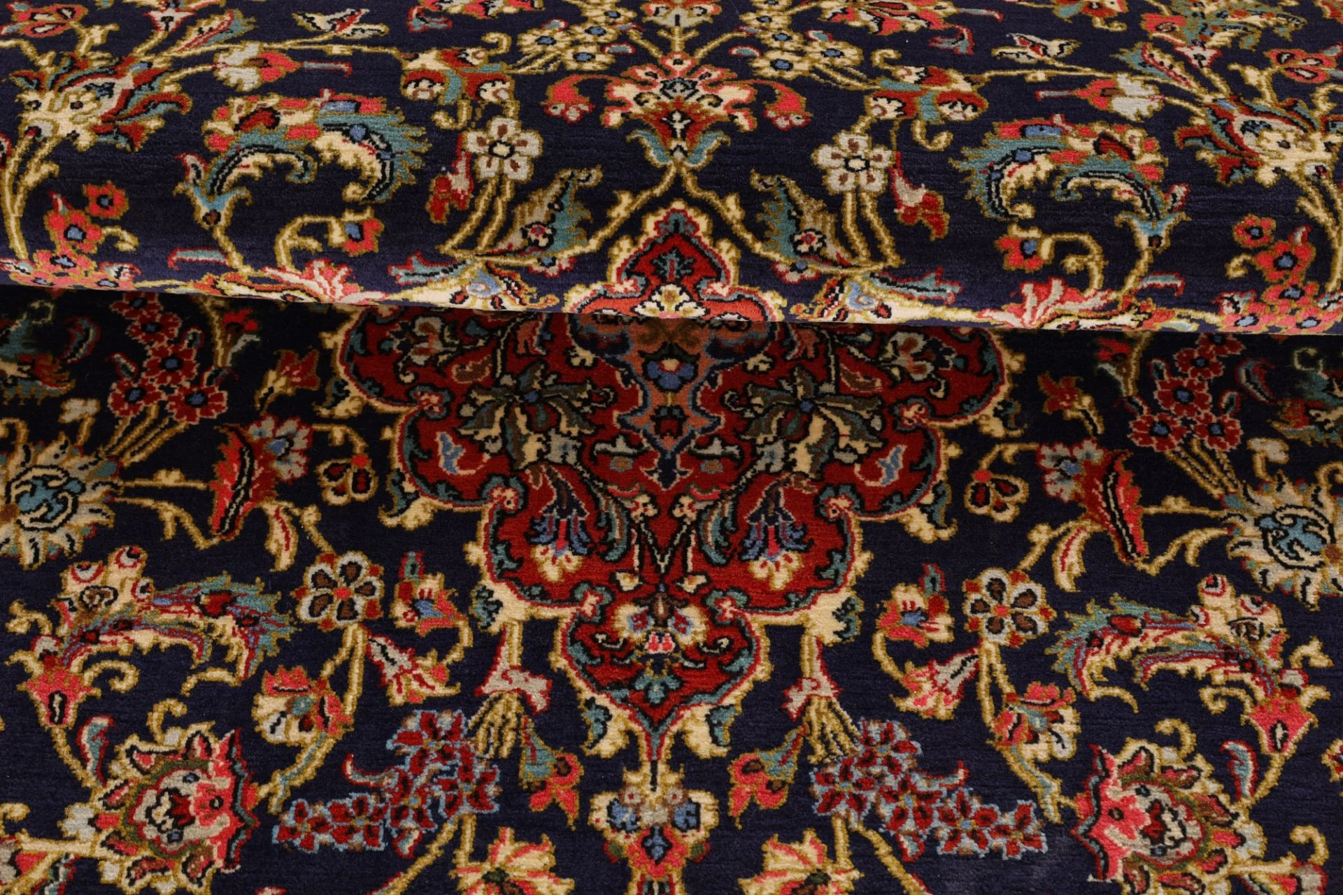 perserteppich-ghom-137-x-199-cm-schurwolle-handgeknupft-38 Qom Persian Rug — hand-knotted, 137 × 199 cm, Wool