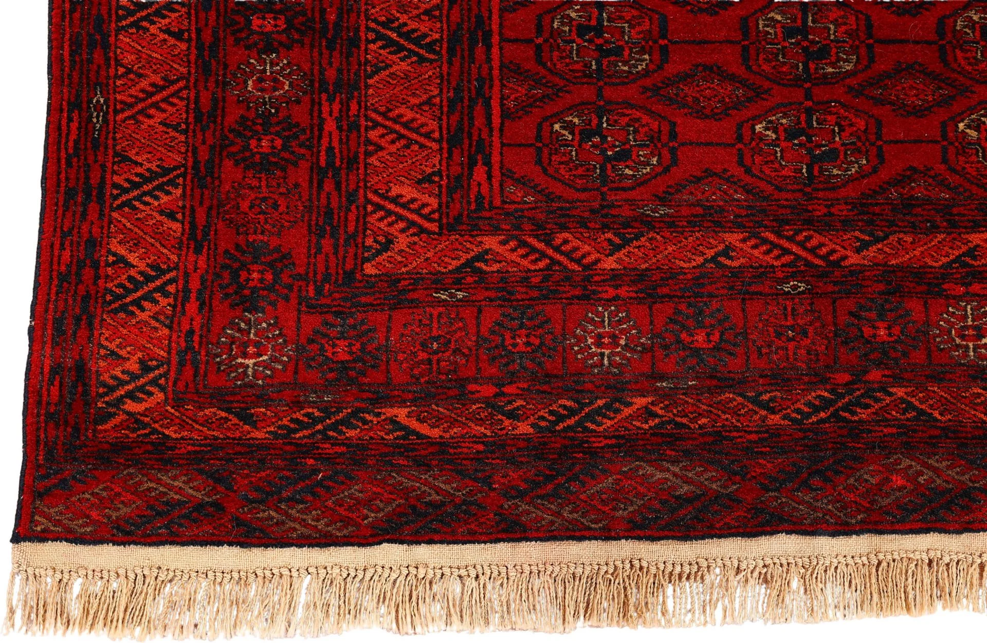 Afghan Rug — hand-knotted, 120 × 190 cm, Wool