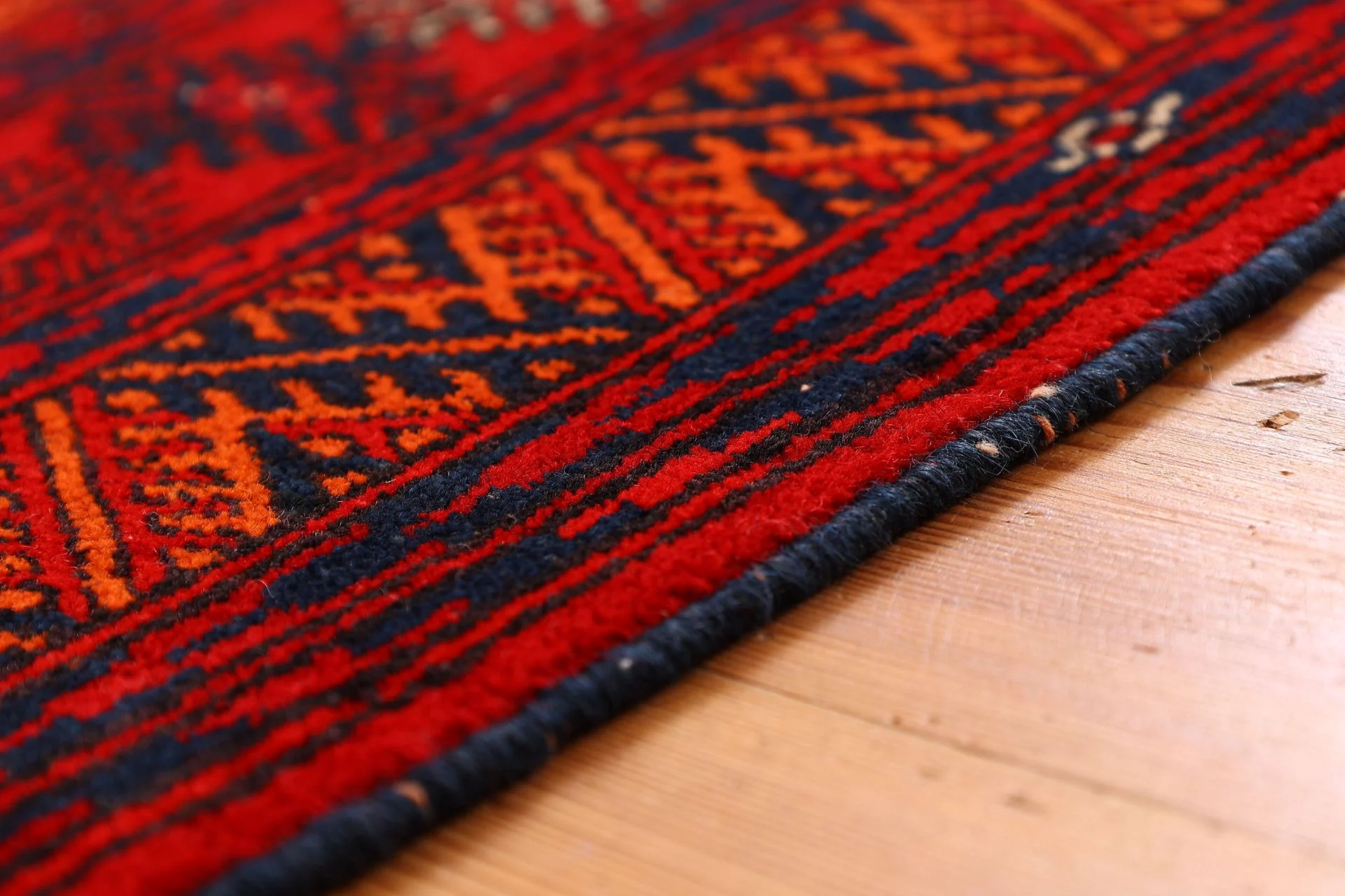 Afghan Rug — hand-knotted, 120 × 190 cm, Wool