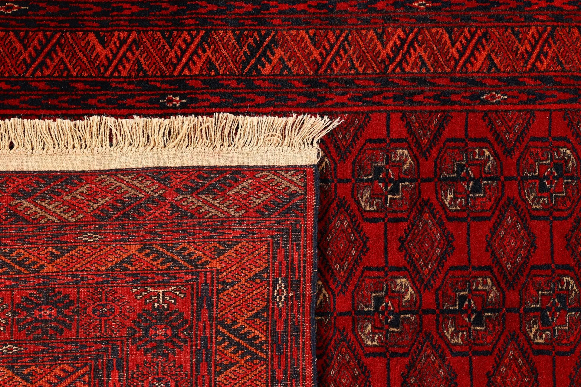 Afghan Rug — hand-knotted, 120 × 190 cm, Wool